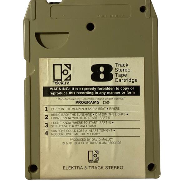 Vintage 1981 8-Track Tape - Eddie Rabbit - Step by Step, Elektra/Asylum Records - Picture 5 of 6